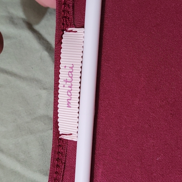 Maitai Burgundy Dress labeled Large (fits more like a medium) - Picture 2 of 7